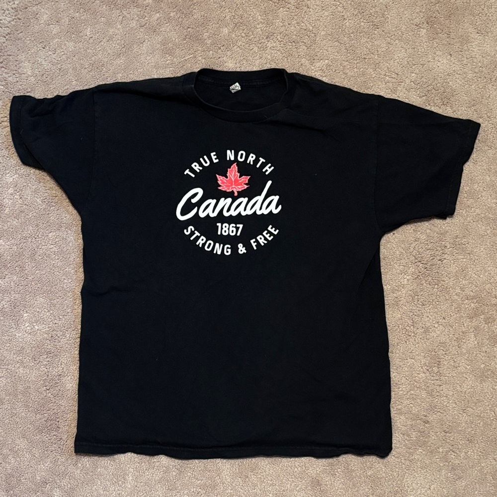 Alstyle Black Canada Graphic Tee